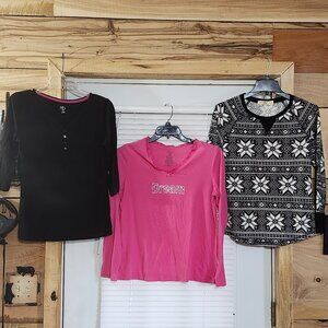 faded glory/simply basics/no boundaries womans sleep tops  size Medium 8-10